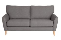 Heart of House Azure Large Fabric Sofa - Light Grey